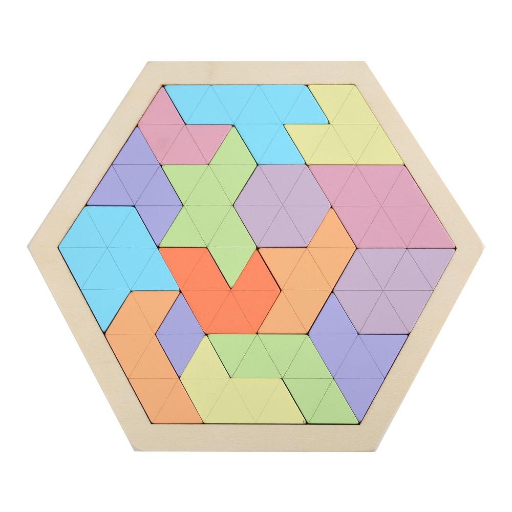 

Pattern Cognitive Wooden Geometry Puzzle Toys Interactive Jigsaw Puzzle Board Birthday Gifts Style D