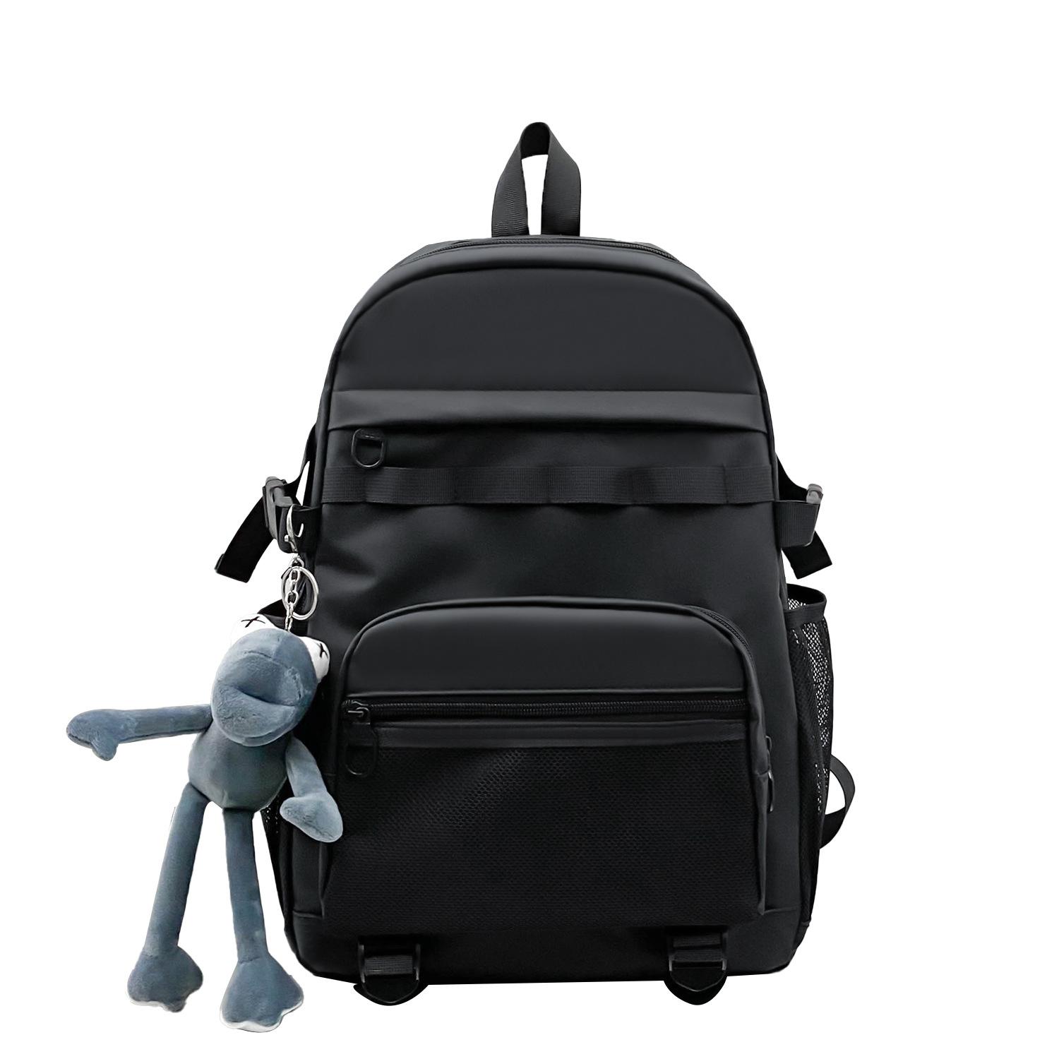 

Модный школьный рюкзак для студентов колледжа, мужской, темный, локомотивный, ветровой рюкзак, инструментальный ветровой рюкзак 16 чёрный