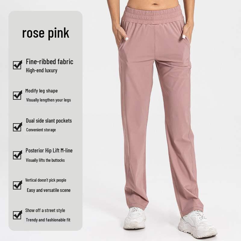 

Женские брюки больших размеров свободного кроя с прямыми штанинами для йоги и бега XL