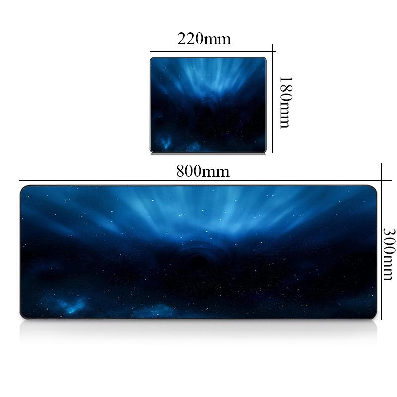 Purple Galaxy Starry Sky Desk Mat NonSlip Large Gaming Mouse Pad Soft Waterproof Office Keyboard Pad