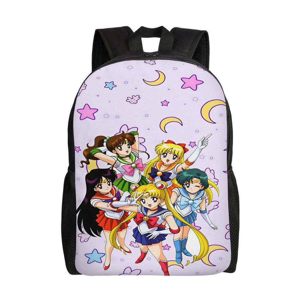 Sailors Moon Backpack Outdoor Backpacks Girl Custom Soft High School Bags Stylish Rucksack