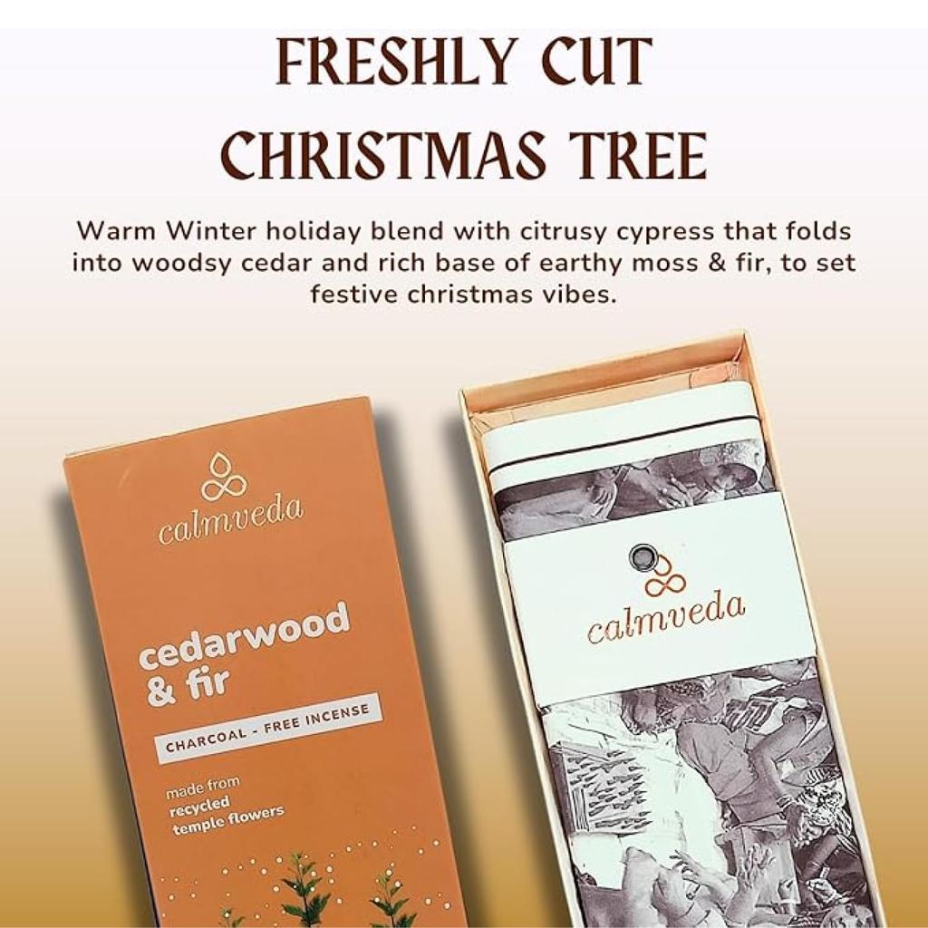 Calmveda Balsam Cedar Incense Sticks - 80 Scented Sticks