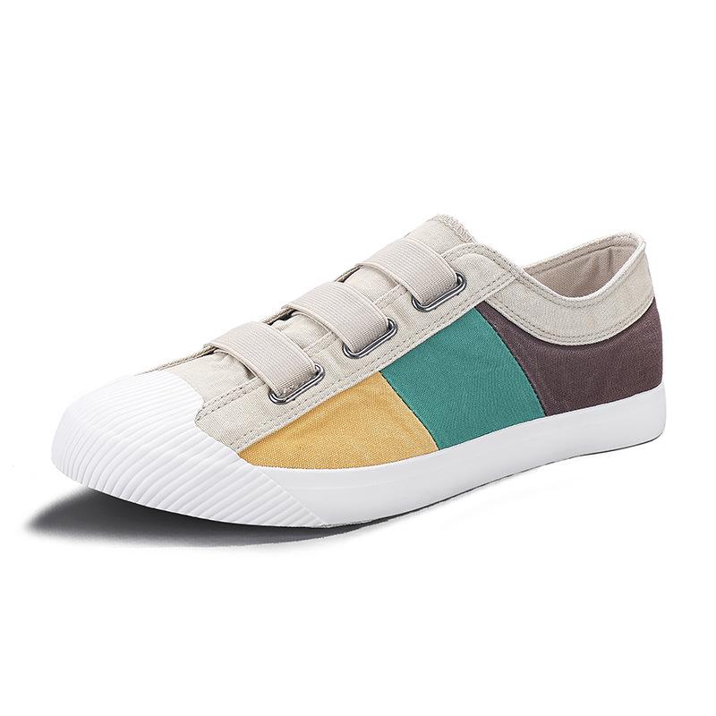 2026 Spring Men's Fashion Canvas Shoes: Korean Style Versatile Casual Breathable Skate Shoes