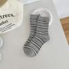 Female Autumn New Style Simple All Match Stripe In The Tube Stack Socks