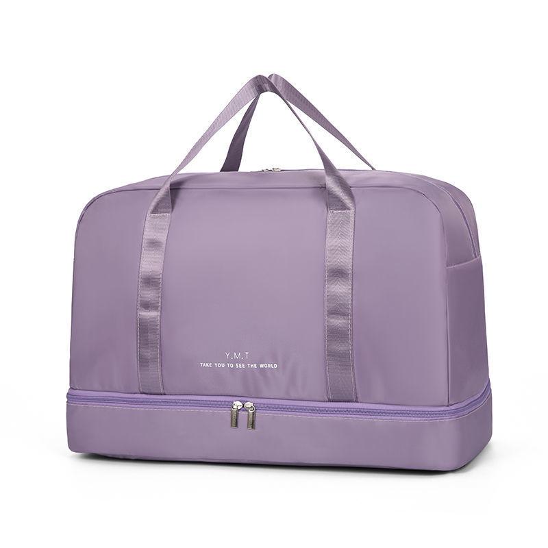 Large-Capacity Yoga Fitness Shoulder Bag with Wet/Dry Separation