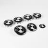 7Pcs Car Front Hood Emblem Wheel Hub Caps Black White Logo For BMW M Logo X1 X2 X3 X4 X5 X6 F48 F39 F10 F30 G11 E60 G01 E84 E83 CUR1