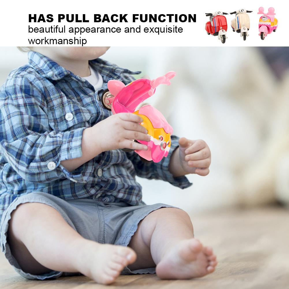 3 Stück Legierung Damen Motorrad Modell Hochsimulation Kinder Rückziehfahrzeuge Spielzeug