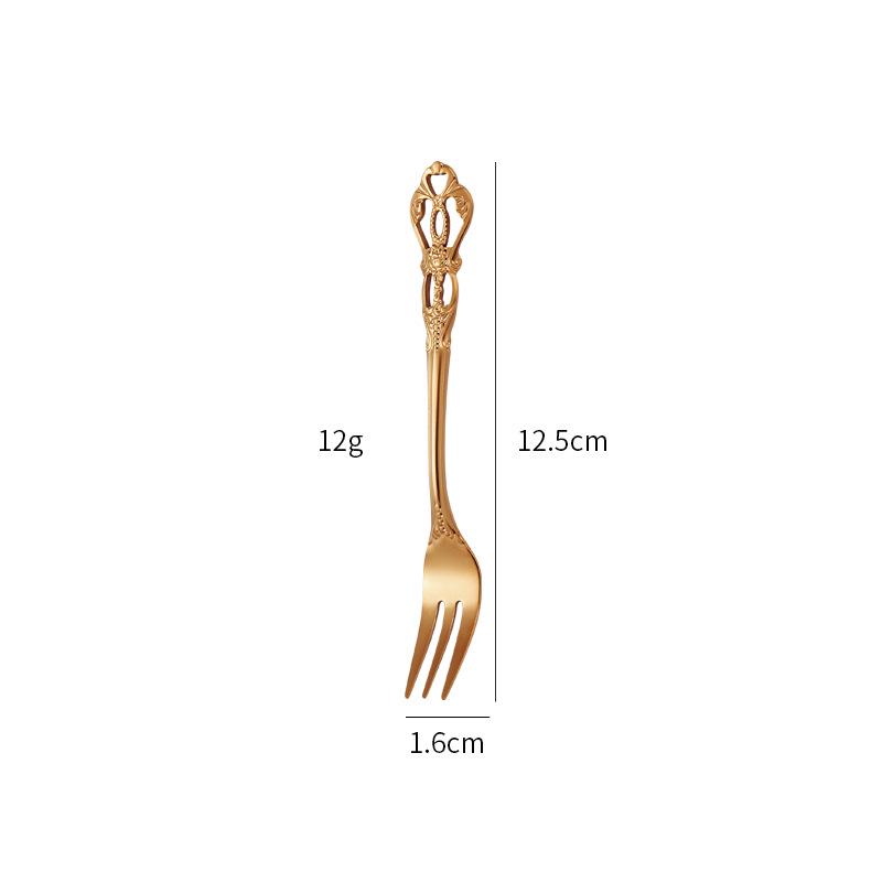 Elegant Stainless Steel Cutlery Set: Royal Court Embossed Steak Knife, Fork & Dessert Spoon for Western Cuisine