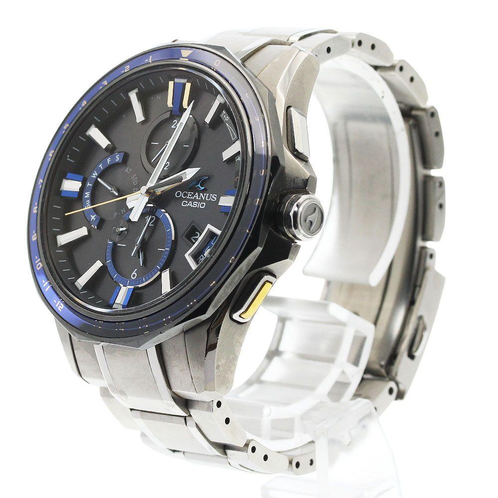 Used Casio CASIO OCW-G2000G-1AJF Oceanus Bluetooth Day-Date Solar Radio Men's With Warranty Card_973558