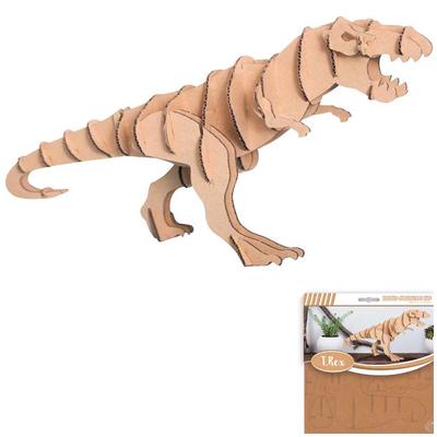 [Q4558] - 3D Cardboard Figurine 'Dinosaur' - Boards 16. 5x17. 5cm