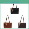 Retro Pu Tote Bag With Zipper Closure For Daily Commuting And Office Use