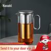 SAMADOYO Glass Teapot with Magnetic Lid and Metal Infuser