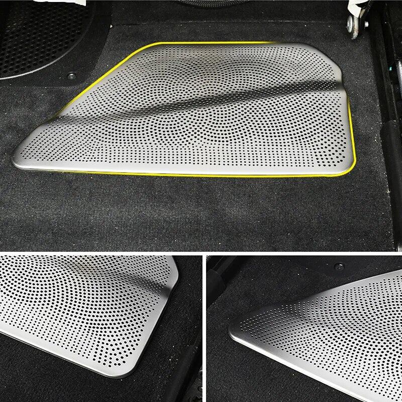 2PCS Car Under Seat Air Conditioning Outlet Dust Vent Cover Decoration Auto Interior Accessories For BMW 5 7 Series F10 G30 G11