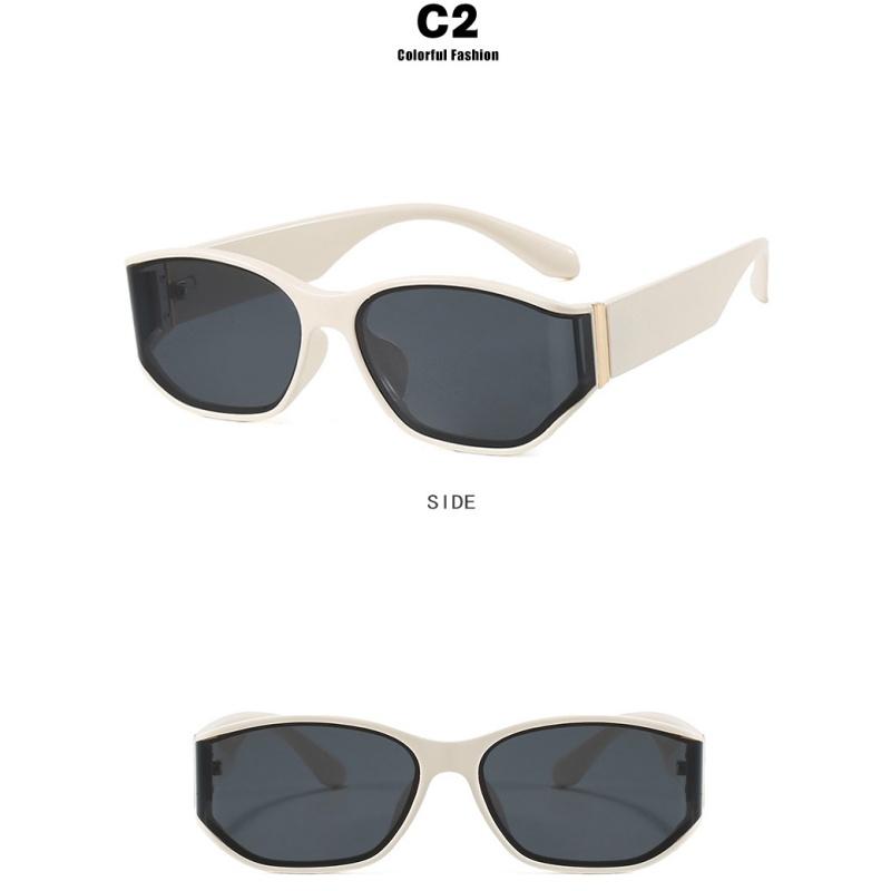 Women's sunglasses, curved sunglasses, square fashion sunglasses.