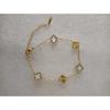 9mm Mini Version of The Lucky Four-leaf Clover Bracelet Double-sided Mother-of-pearl Radium Flower 18K Hundred Fashion Bracelet