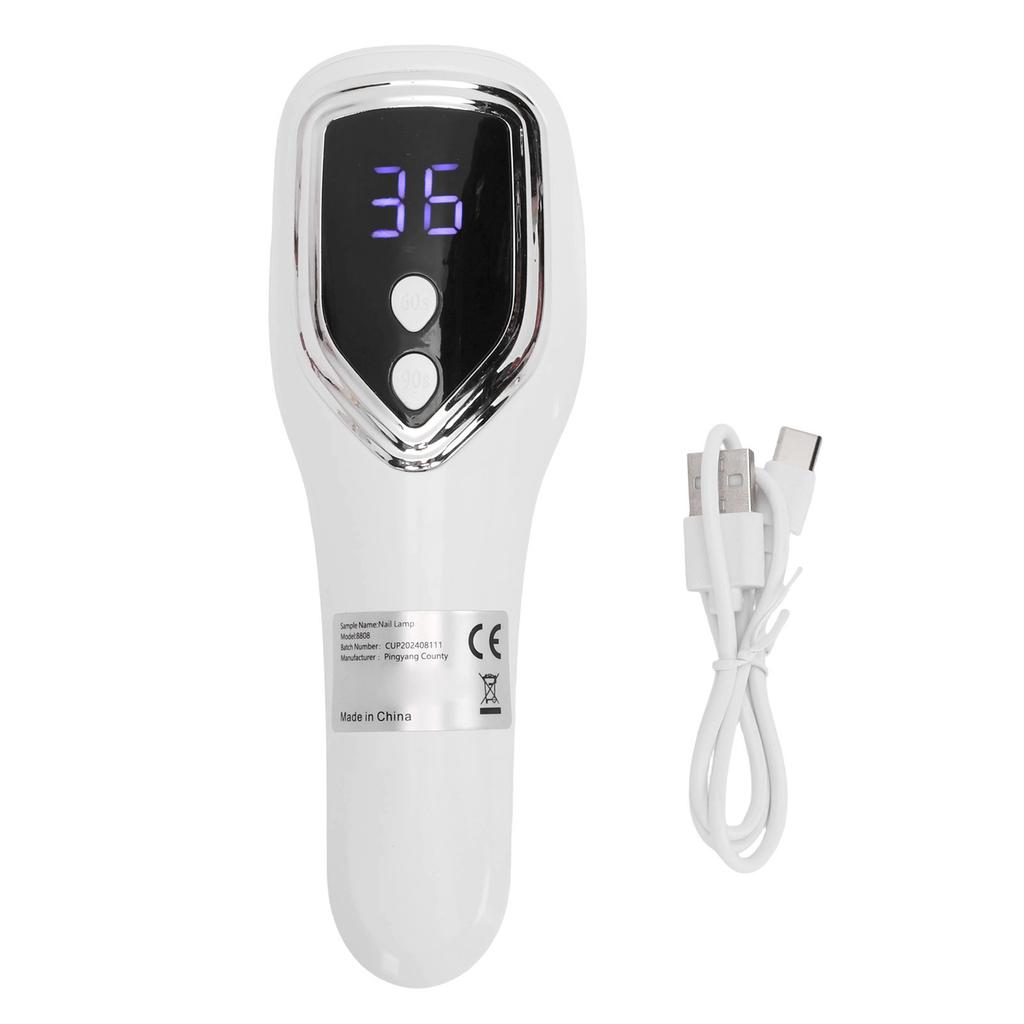 Handheld Nail Dryer Rechargeable Nail Curing Light Polish Dryer for Home Travel Salon Manicure