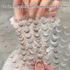 3D Lines Nail Stickers Silver Gold Metal Stripe Decals Curve Gel Nails Art Sliders Polish Manicure Decor Foils
