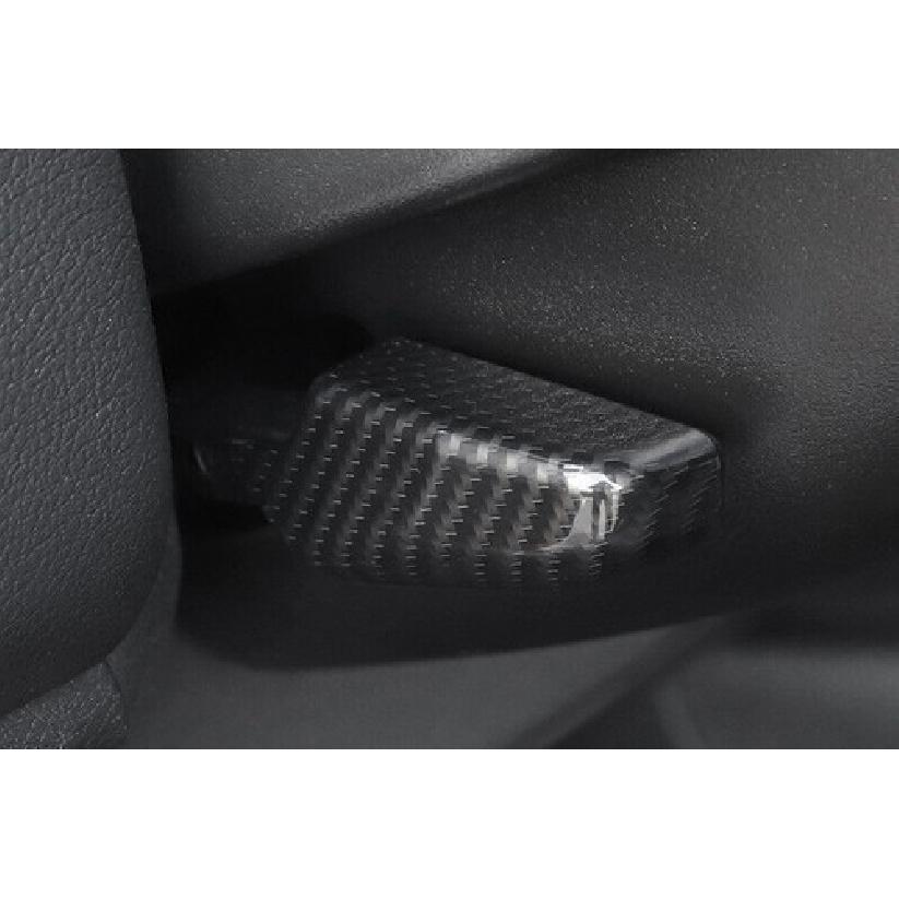 For Jeep Compass 17-2021 Carbon Fiber Steering Wheel Height Control Cover Trim