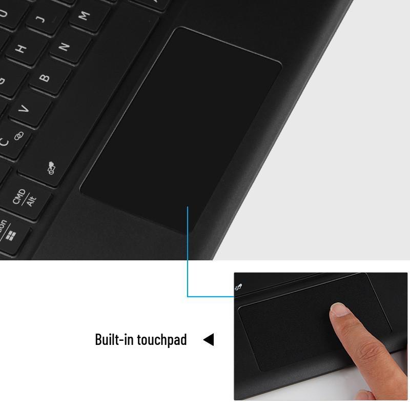 12.9" Bluetooth Backlit Touchpad Keyboard for iPad - Ultra-thin, Portable, Silent Wireless Keyboard for Tablet and Office Use