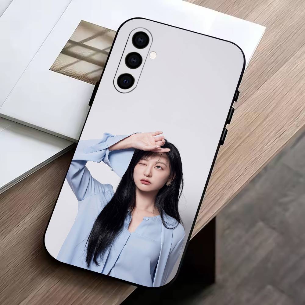 ActressK-Kim Ji-won Phone Case For Samsung Galaxy A73,A72,A71,A70,A53,A52,A51,Others Soft Black Cover Samsung a31
