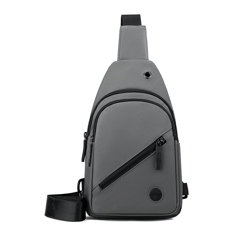 Men High Quality Large Capacity Nylon Chest Bag Outdoor Hiking Travel Crossbody Bag Waterproof Shoulder Sling Backpack