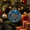 3D Meerestier LED Lichter Ozean Weihnachtsbaumkugel Ornament, Klares Acryl Lebenslicht Leuchtende Partyartikel Hängende Dekoration für Weihnachtsbaum, Feiertag