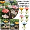 Bienenwassertränken für den Garten Bienenbestäuber Futterspender Trinkbecher Blumenform Bewässerungsstationen Bunte Schmetterlinge Hygienische Becher