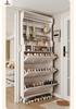 Ultra-Thin Flip-Top Shoe Cabinet & Coat Rack for Entryway Hallway Storage