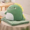 Cartoon Office Pillow Quilt 2 In 1 Car Cushion Multi-Function Blanket 7 Colors Cushion Decor Nap Blanket for Afternoon Rest