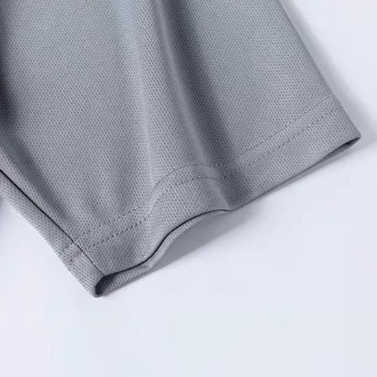 2dílná sada pánských teplákových souprav s kulatým výstřihem, krátkým rukávem, tričkem s elastickým pasem a kraťasy, rychleschnoucím sportovním oblečením