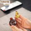 HOYIHM Yixing Zisha Chicken Tea Pet Handmade Tea Sculpture Tea Figurine Play Toys Tea Statue Ornaments Can Be Raised Supplies