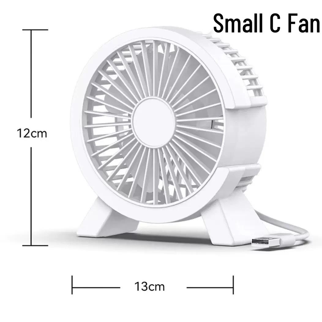 

Cartoon Mini USB Desktop Fan - Silent and Portable for Office or Dorm Use Size 1