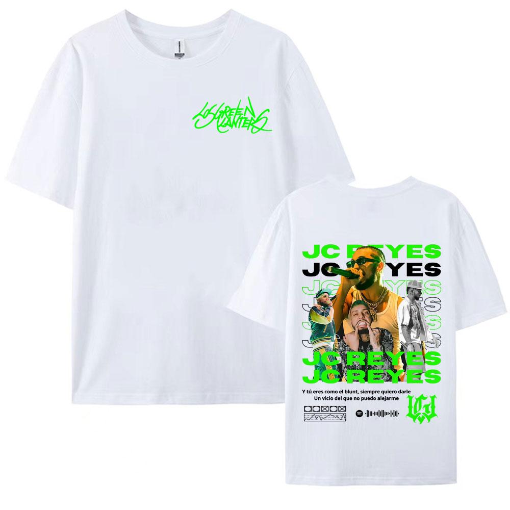 Rapper Jc Reyes Tour 2026 Double Sided Printed Tee Shirt Men Women Harajuku Fashion Gothic Tshirt Summer Comfort Cotton T Shirt