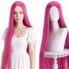 100cm Long Straight Cosplay Wig Central Split Straight Hairpiece Anime Cosplay Wigs  Halloween