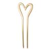 Metal Heart Hairpin For Women With Zinc Alloy And Eco-Friendly Coating In New Chinese Style