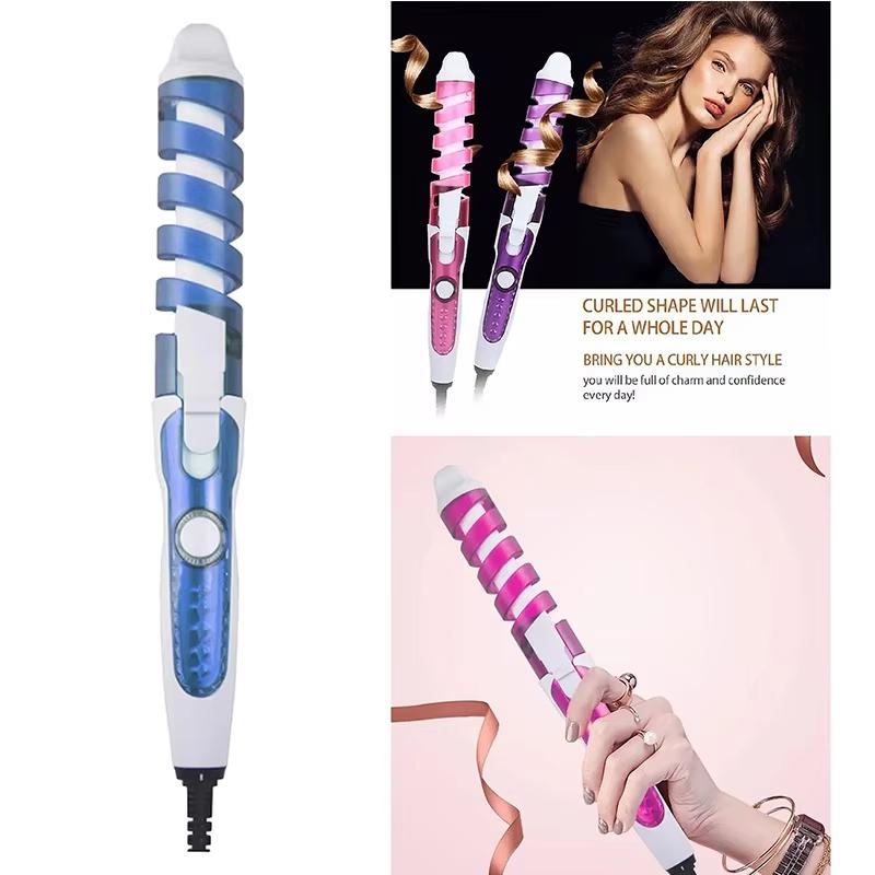 Portable Automatic Rotating Magic Ceramic Styling Tool Electric Hair Curler Home Salon Anti-Perm Spiral Curler