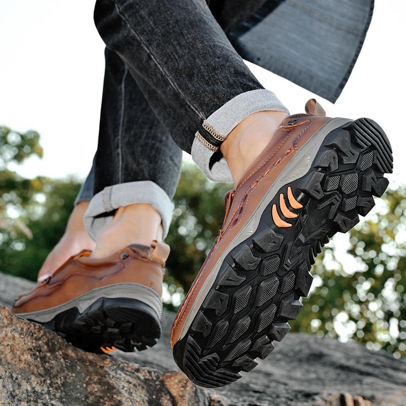 Pantofi pentru bărbați de mărime mare din piele naturală Pantofi slip On 39-48