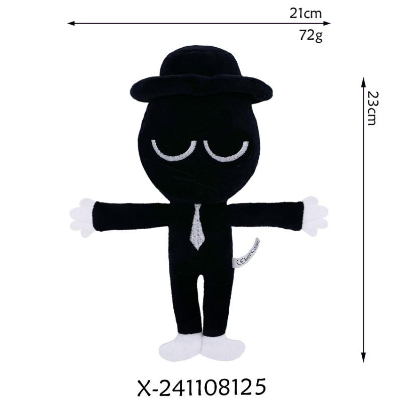 2025 Nové plyšové hračky Sprunki Měkká rytmická krabička Plyšové panenky Plněné herní zboží Plyšáci pro děti Narozeninové vánoční dárky