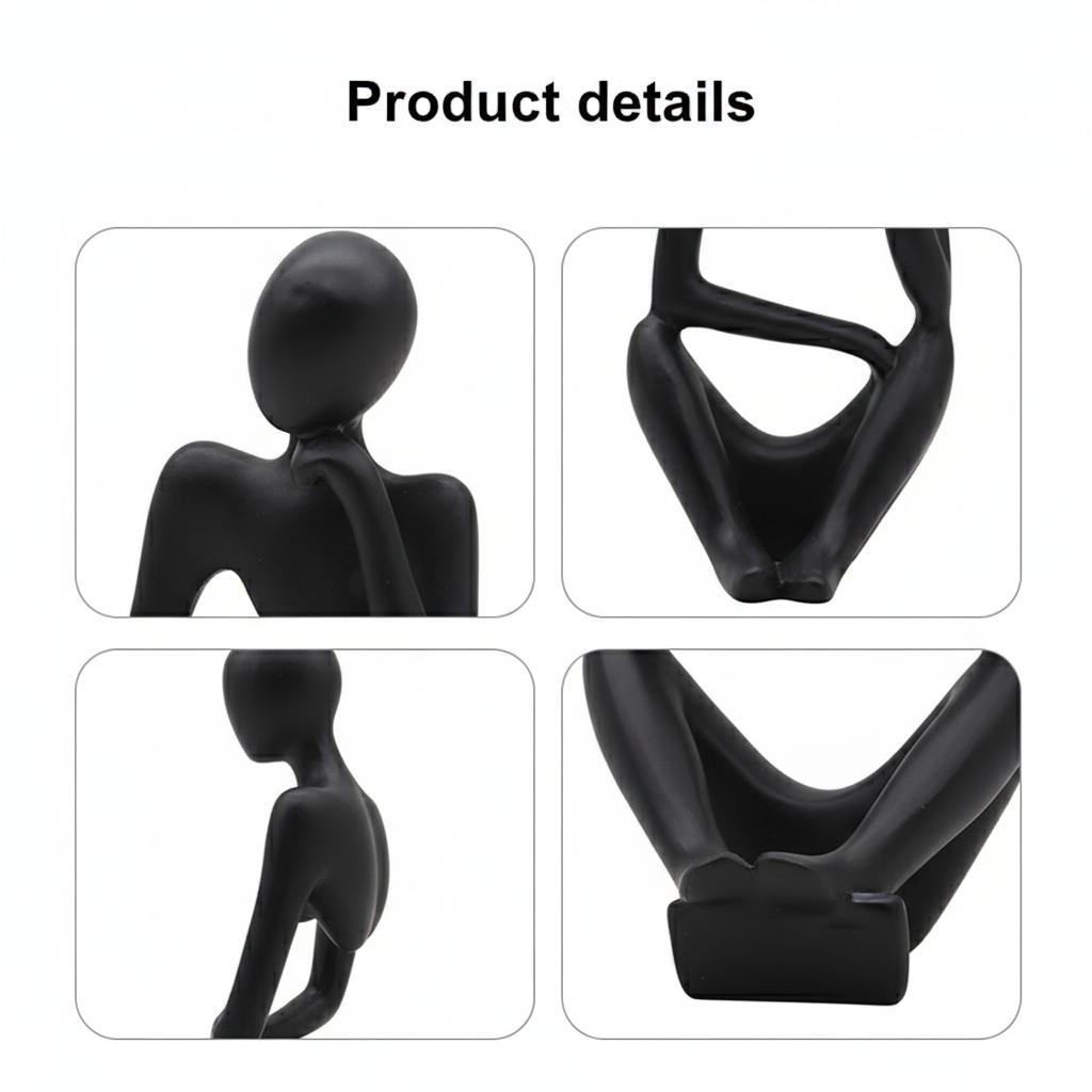 Modern Minimalist Luxury Decorative Ornament Abstract Creative Mini Figurine for Living Room Home Decoration