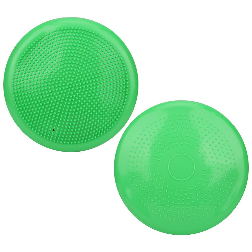 Thickened Yoga Inflatable Cushion Gym Sports Fitness Wobble Massage Balances CushionGreen Diameter