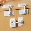 Child-safe Fingerprint Locks For Refrigerators And Drawers With Punch-free Smart Lock Technology And Quick Fingerprint Access