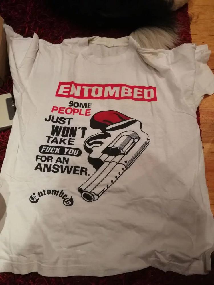 Gildan Shirt Entombed Some people just won t... Unisex Concert S to 5XL CR634 Unisex T-Shirt XL