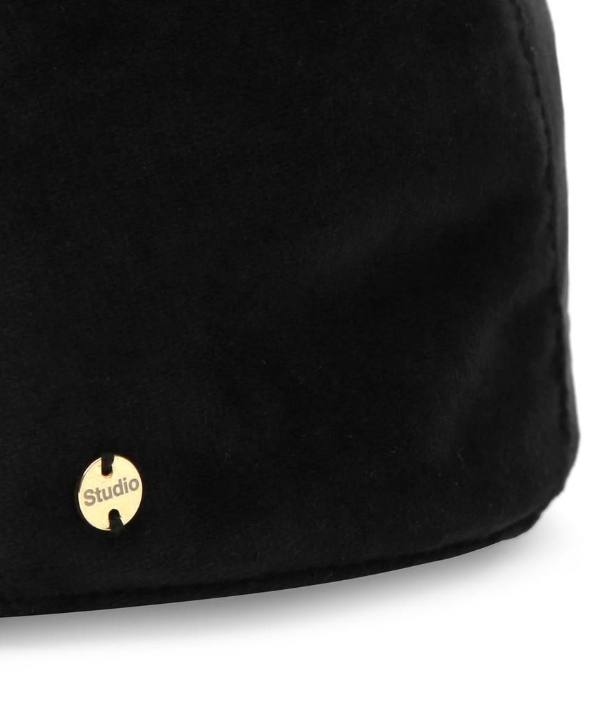Eondeokeonteulolseutyudio Velvet Autumn/Winter Classic Women'S Hat Hunting Cap Drive Hunting / Velvet / Black