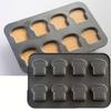 Carbon Steel Madeleine Cake Baking Pan 6/8 Cavity Dessert Baking Tray Bread Baking Mold  Bakery