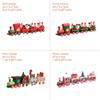 Hand Carved Wooden Holiday Train Display Toy Ornament For Seasonal Home Decoration And Decorative Kids Room Accent