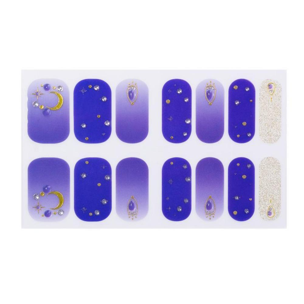 Dreidimensionaler wasserdichter No-Bake Gel-Nagellack-Film Vollsticker Imitations-Diamant-Nagelfilm-Papier Nagelfilm-Papier