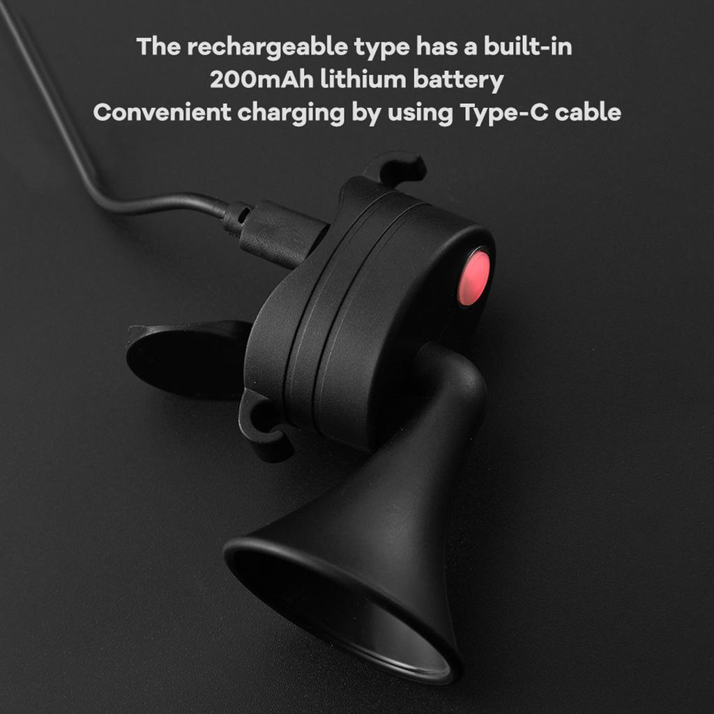 120db High Decibel Electronic Bike Horn Waterproof Button Battery Powered Electric Bike
