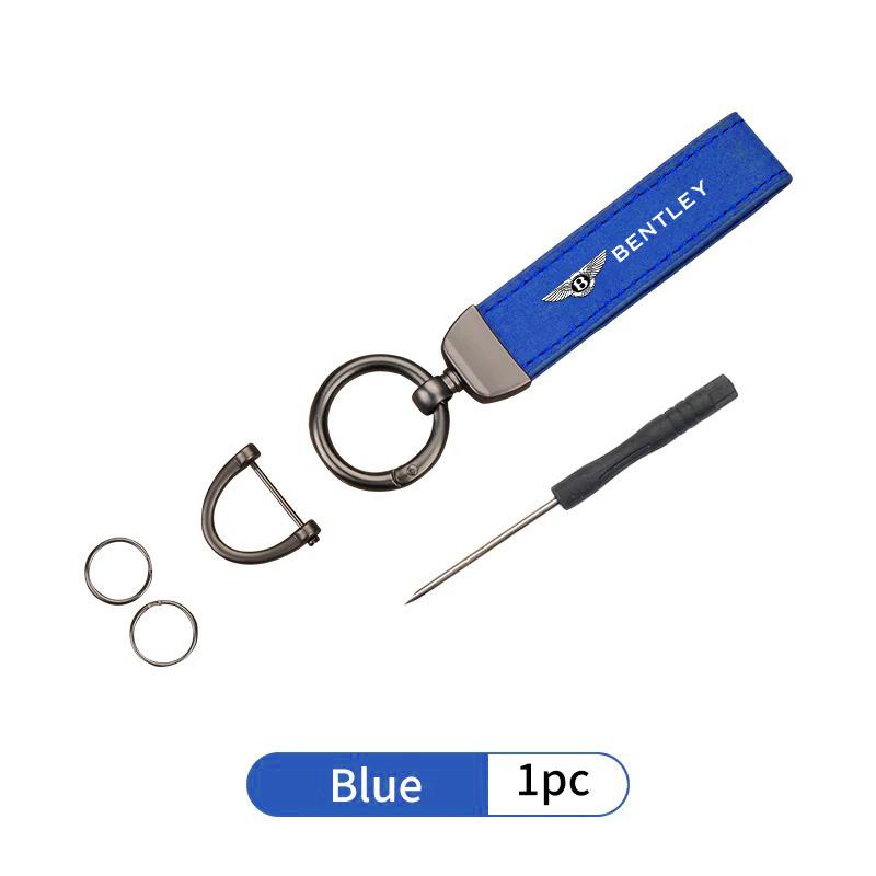 Suede Car Keychain Keyring Luxury Key Chains Anti-loss Pendant For Bentley Continental GT MULLINER Bentayga Flying Hurtling Spur