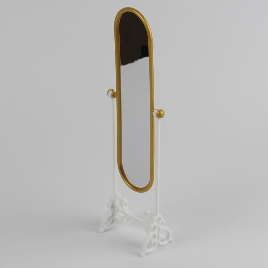 Miniature Mirror Lightweight Eye-catching Plastic Home Furnishings Dollhouse Mirror for Micro Landscape