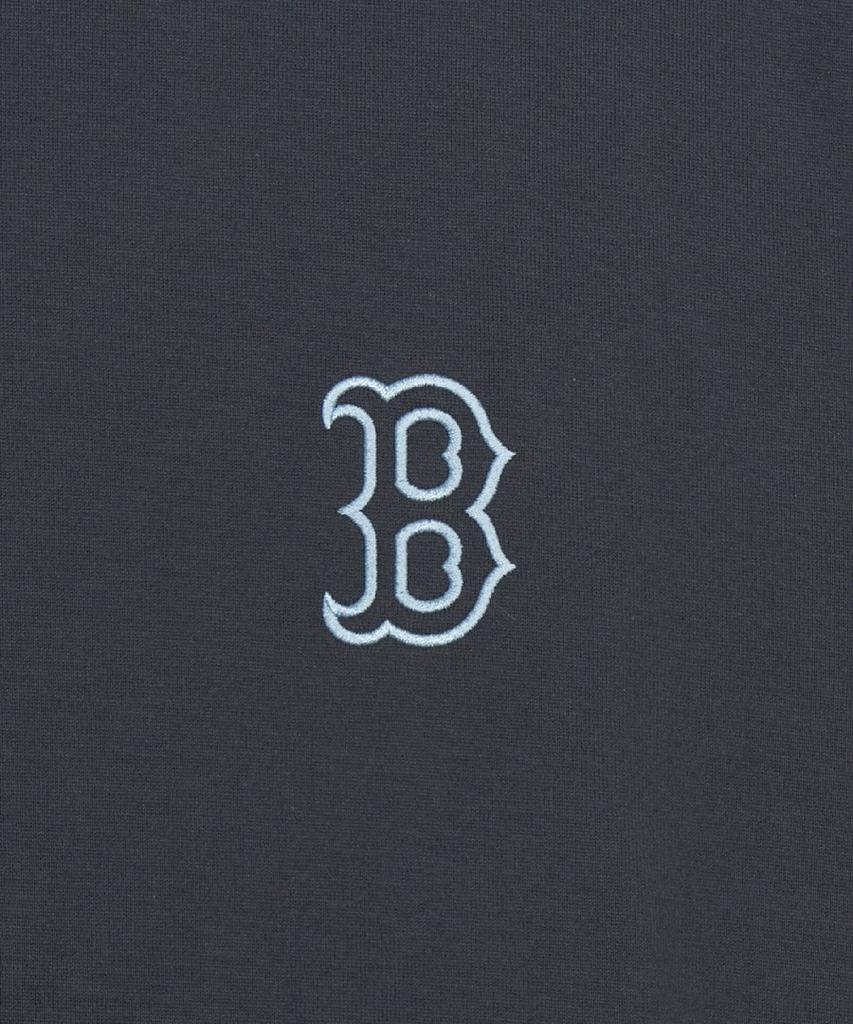 Emelbi Vintage Denim-Like Monogram Big Lux Oversized Short Sleeve T-Shirt Bos (D.Grey)